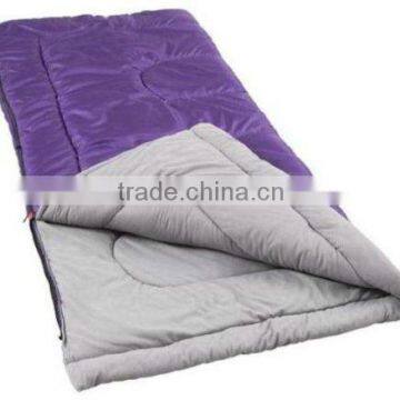 purple sleeping bag