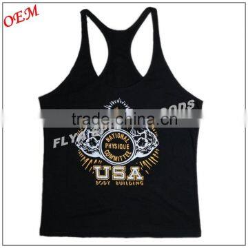 oem service custom 100% cotton men's stringer t-back singlet