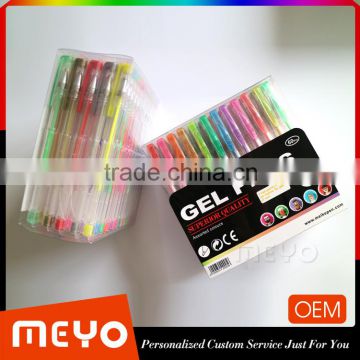 Rainbow erasable glitter gel ink pen for children painting