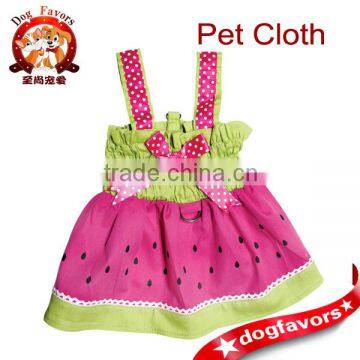 Watermelon Dog Sundress with Large D-ring for Easy Leash                        
                                                Quality Choice