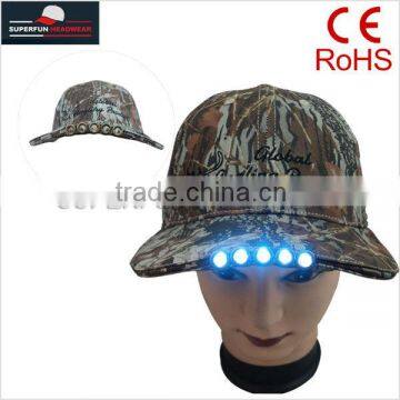 factory supply highest quality camouflage LED light caps