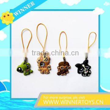 Lovely 2D custom shaped SOFT PVC keychain