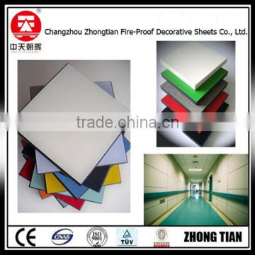 hospital train wall board fireproof board hpl phenolic compact laminate board phenolic resin board