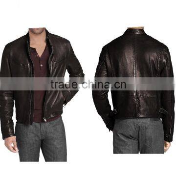 RUGGED AND MOTO INSPIRED MENS LEATHER JACKET