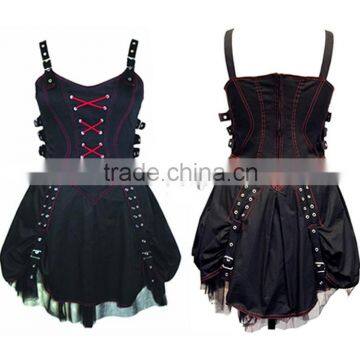 GOTHIC DARK STAR COTTON SKIRT BLACK COLOR