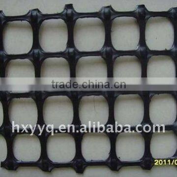 two-directional draw and extend plastic geogrid