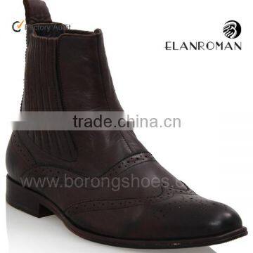 High-end leather hot boot men shoes