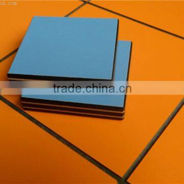 Solid surface decorative compact laminate interior wall paneling