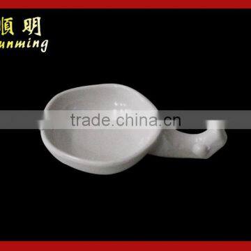 White melamine saucer plate