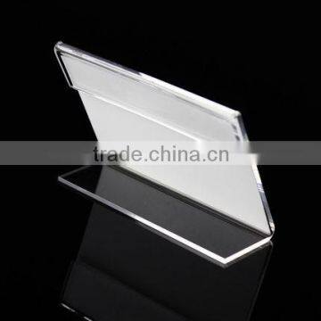 L-shaped Acrylic Table Sign/perspex Price Tag/PMMA Display Card photo-4