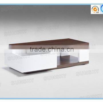 Modern Wood Rotating Furniture Living Room Sofa Set Coffee Table SK1331A