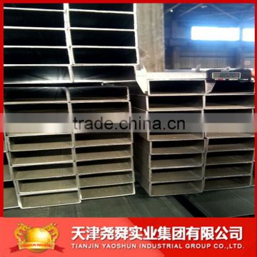 Galvanized square pipe price / galvanised rectangular tube size