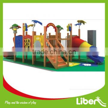 China TUV Approved Commercial Kids Outdoor Wooden Playground Slide