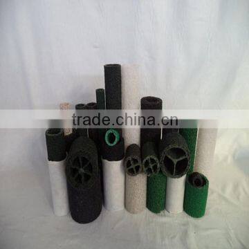 Geocomposite drain pipe for wet land