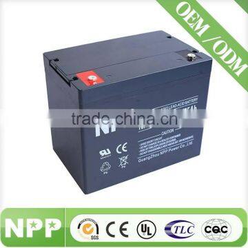 GEL sealed lead acid storage battery 12v75ah for solar street light