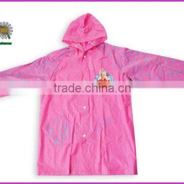 2014 hot sale pvc raincoat for kids