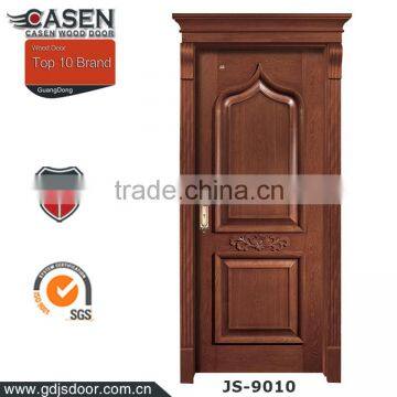 European Style wood panel door design single swing door for hous design