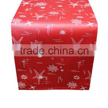 Hot Sale Polyester Jacquard Decoration Christmas Table Runner