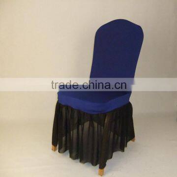 novelty spandex chair cover ruffled chair cover