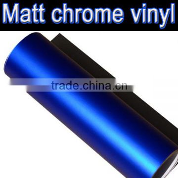 Blue matt chrome sticker with high quality 1.52x20m