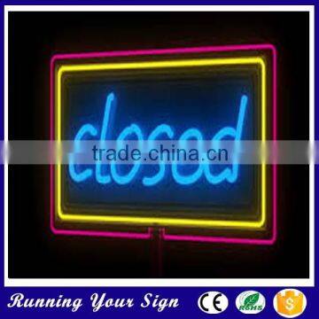 2015Wholesale lighting up LED closed used neon sign