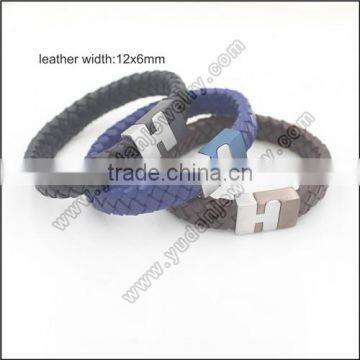 China factory custom Handmade leather bracelet for men