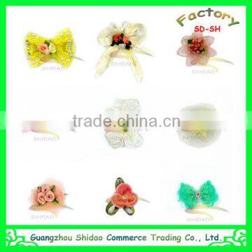 New flower design decorative handmade chiffon flowers for dresses