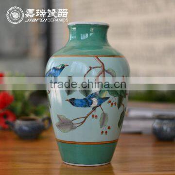 Antique China Hand Painted Decorative Porcelain Vase for Wedding photo-2