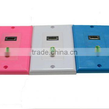 Multimedia hdmi + f Wall Socket,vga Wall Plate