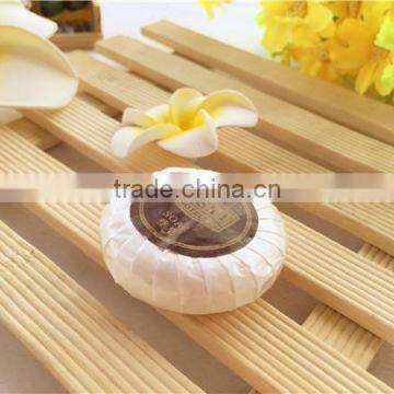 Hot Sale hotel pleat wrapped soap with customized logo