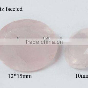 Gemstone rose quartz oval cut jewelry cabochon