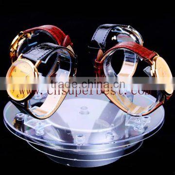 Customized High Grade Acrylic Watch Display, Rotating Acrylic Watch Display