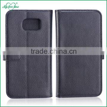 Black 3 Card Slots Wallet PU Leather Phone Case for Samsung Galaxy S7