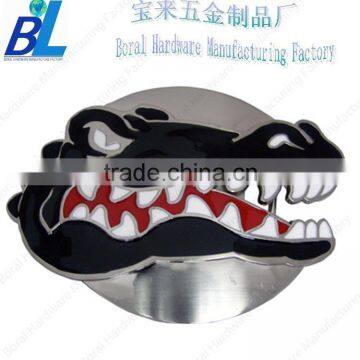 Fashionable nickle-plate metal animal head belt buckles