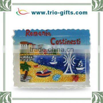 map shape ceramic fridge magnet ornaments