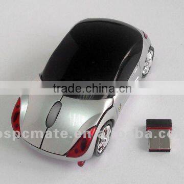 Laptop 2.4G Wireless Car Shaped Mouse With Mini Nano Receiver
