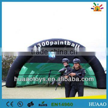 Cheap giant inflatable paintball bunker tent