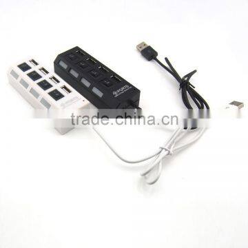 Portable 4 Ports USB 2.0 USB HUB 3.0 For Card Reader/USB Mouse/Keyboard/U Disk photo-3