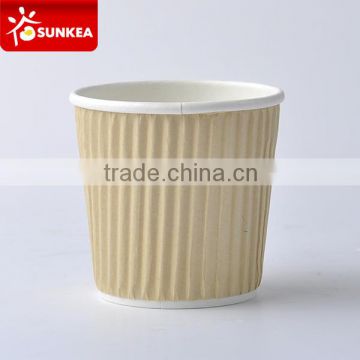 Sunkea brown kraft ripple cups, coffee cups with high quality and best price