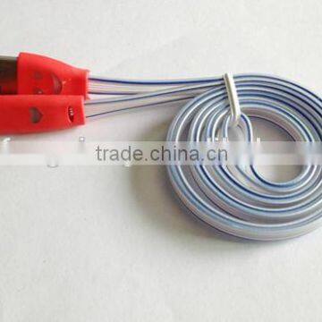 Colorful Led Smiley Face Micro Usb Cable for Iphone 4,usb Flat Cable photo-5