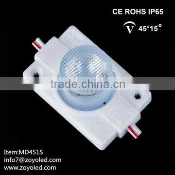 DC 12V led module 2W advertising module radiator waterproof led module led edge lit ABS injection module for light box