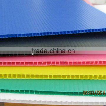 different color plastic polypropylene corrugated sheet in China