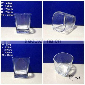 cheap 150 220ml glass whisky cups for wine drinking