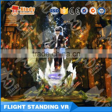 High quality Interactive 5d7D9D Cinema System Amusement Park Simulator vr Glasses Flight Standing virtual reality