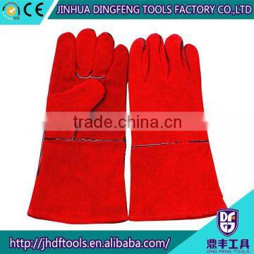 Made in china 14 inches fully lined cow mechanical work gloves