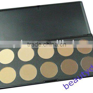 Professional 10 Colors Concealer Cream Bronzer Palette