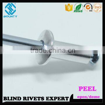 HOT SELLING OPEN END MANUFACTURER DOME HEAD ALU/ST PEEL TYPE RIVETS photo-5