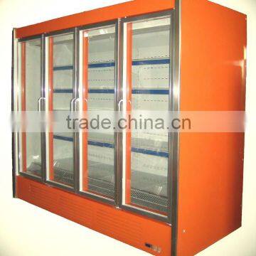 refrigeration showcase with glass doors