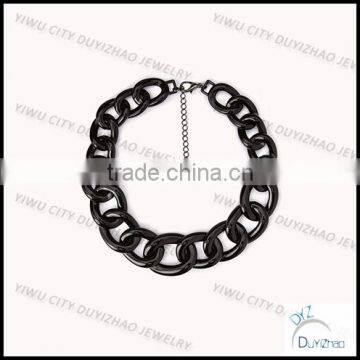 wholesale black plated fashion statement link chain