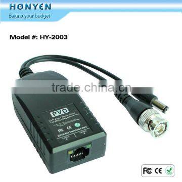 Built-in AC24V To DC12V Convertor PVD Video balun connector